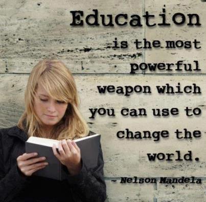 Nelson mandela Quotes Education is the most powerful weapon which you can use to change the world.